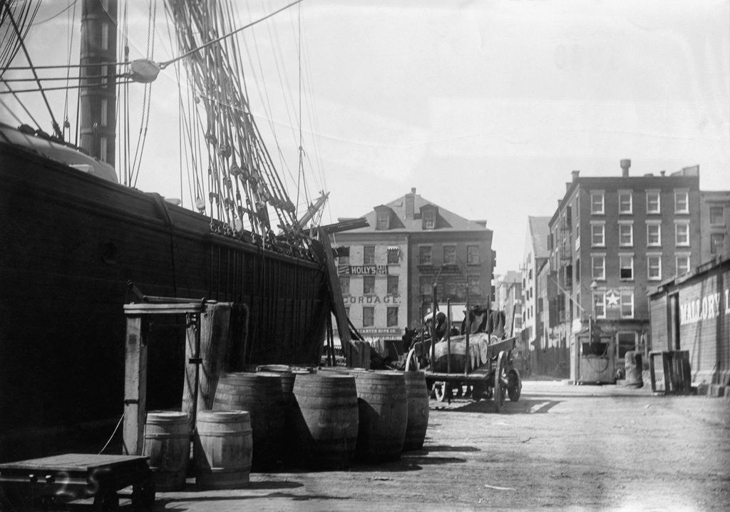 Detail of View of South Street Dock by Anonymous
