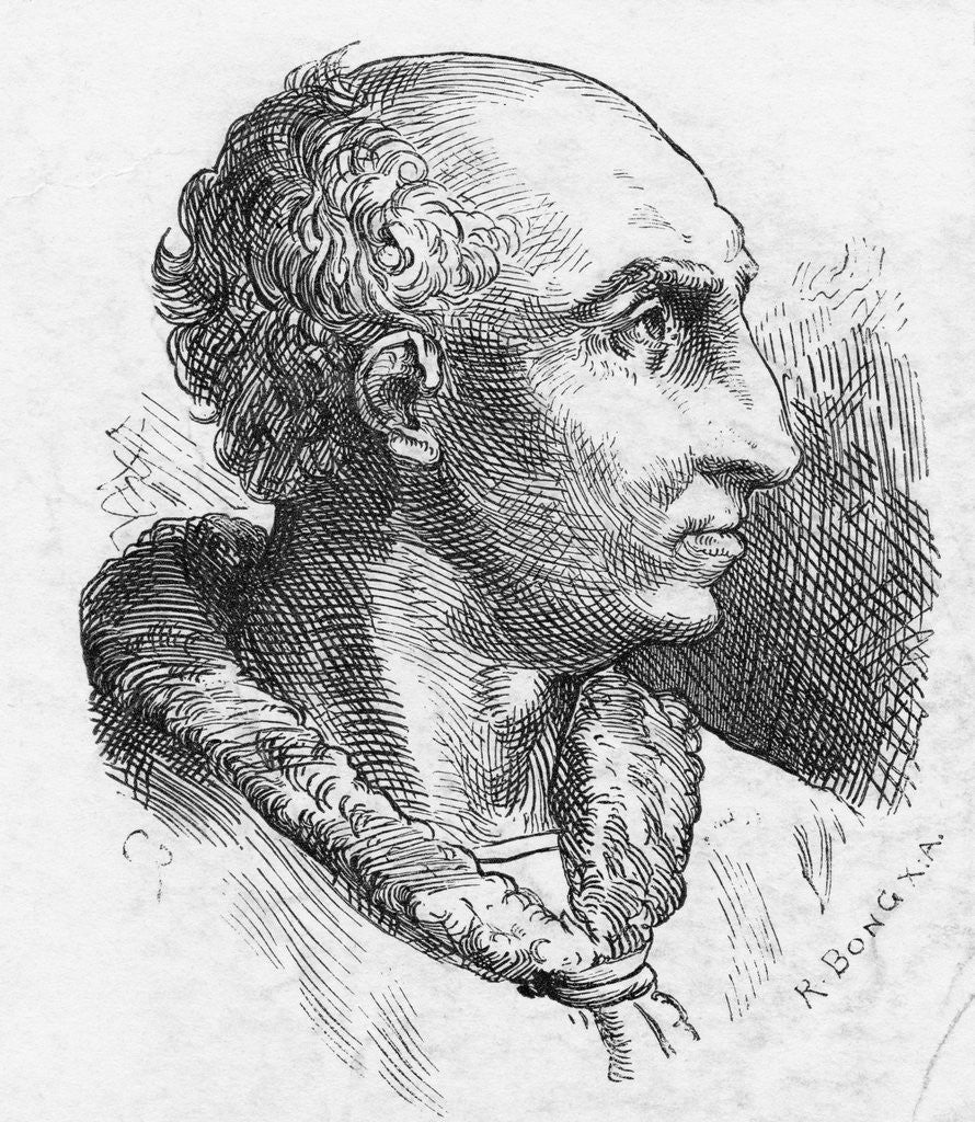 Detail of Portrait of Lorenzo Ghiberti by Anonymous