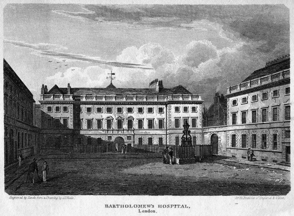 Detail of Bartholomew's Hospital by Anonymous