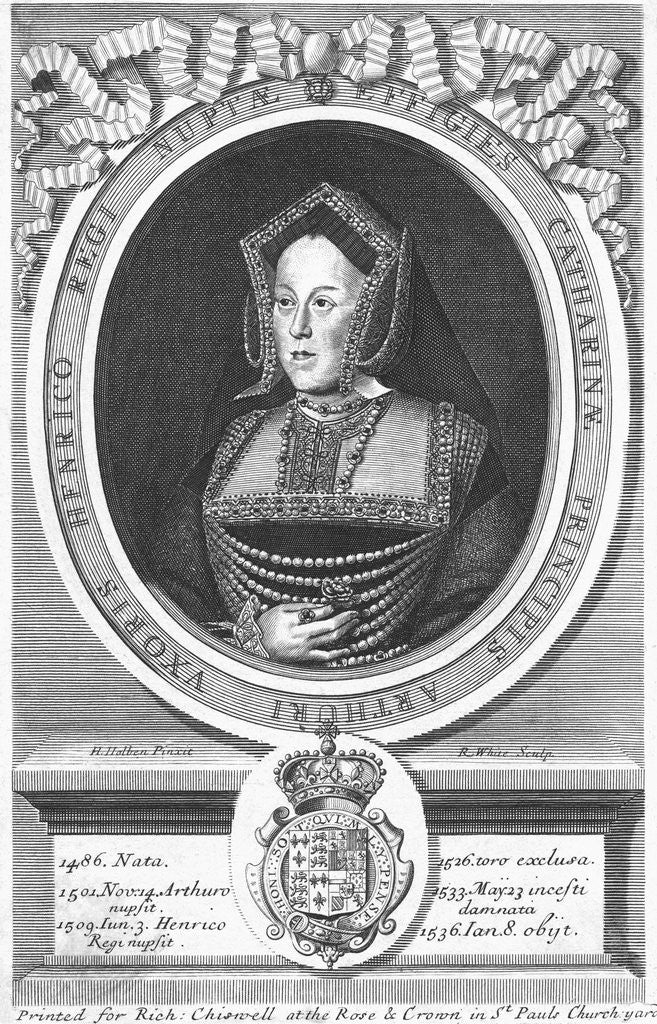 Detail of Portrait of a Wife of Henry VIII by Anonymous