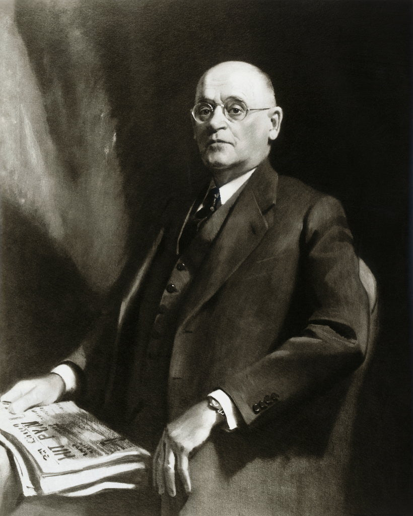 Detail of Portrait of W.K. Kellogg by Anonymous