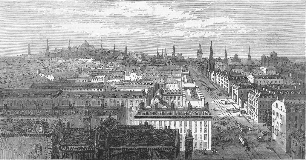 Detail of Early City of Boston by Anonymous