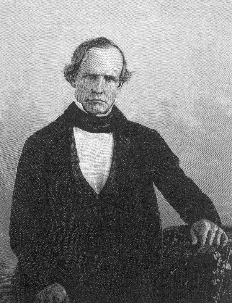 Detail of Peter H. Burnett Posing by Anonymous