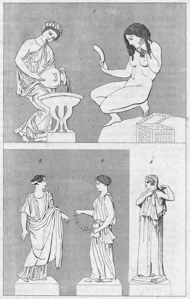Detail of Greek Bath Scene by Corbis