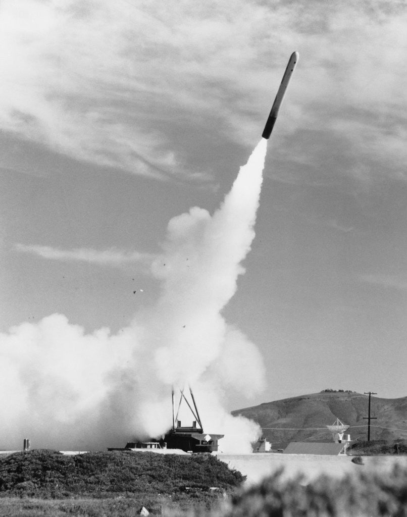 Detail of Weaponry Rocket Blasting into Sky by Anonymous