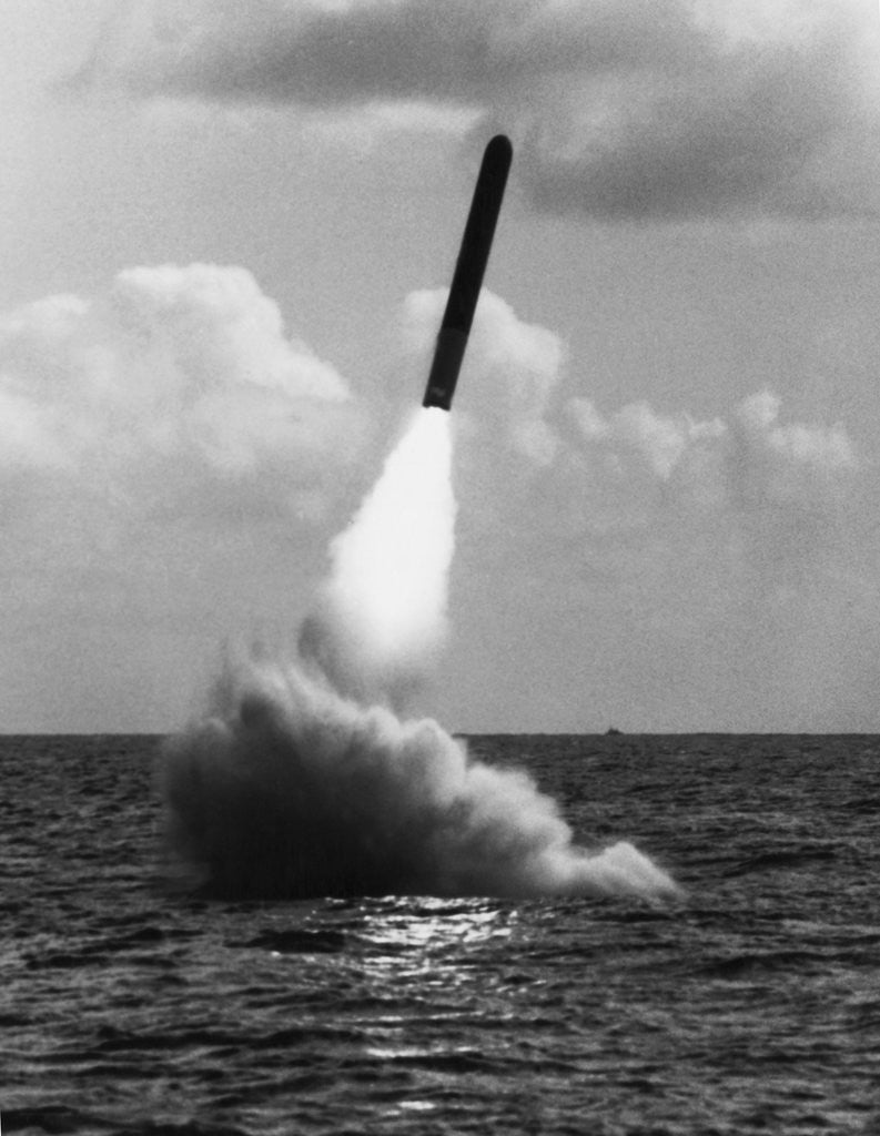 Detail of American Tomahawk Cruise Missile Launching from Submarine by Anonymous