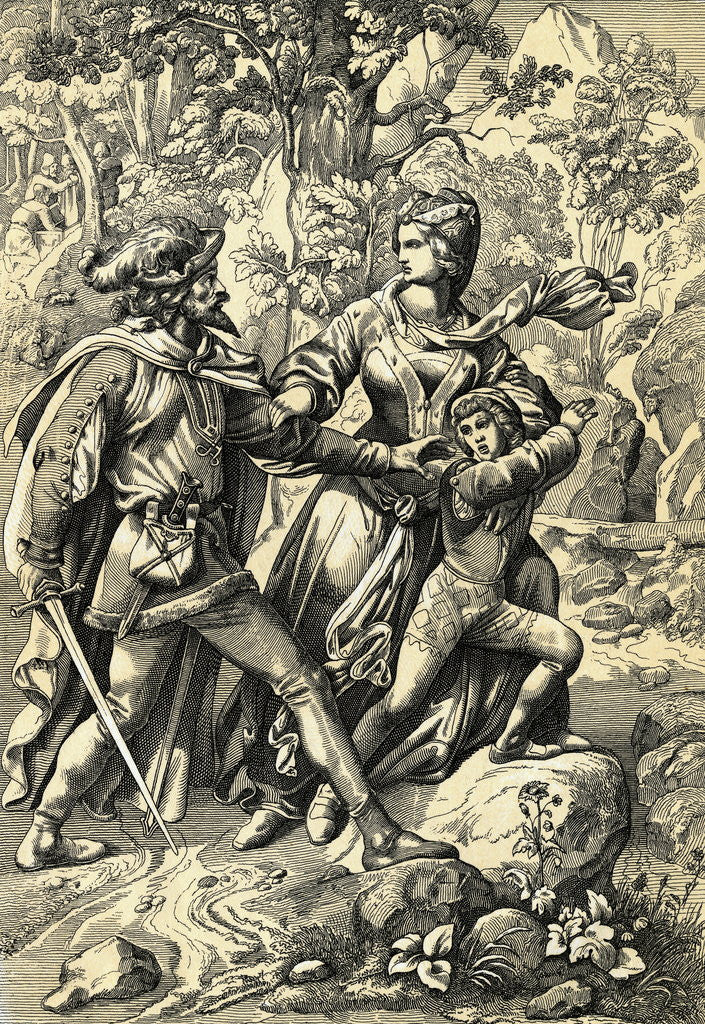 Detail of Margaret of Anjou Defending Against Robber by Anonymous