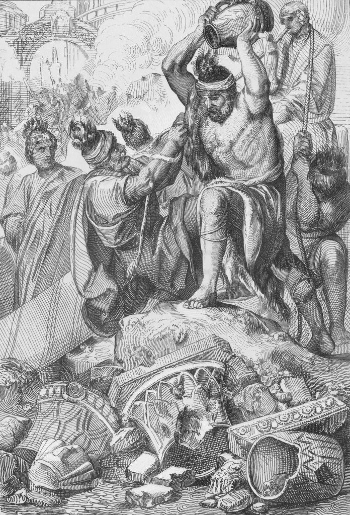 Detail of Goths in Vicious Attack Scene by Anonymous