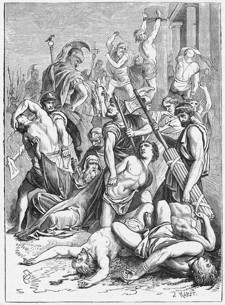 Detail of Varus Torturing German Tribes by Anonymous