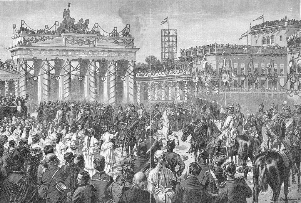 Detail of Parade in Berlin by Anonymous