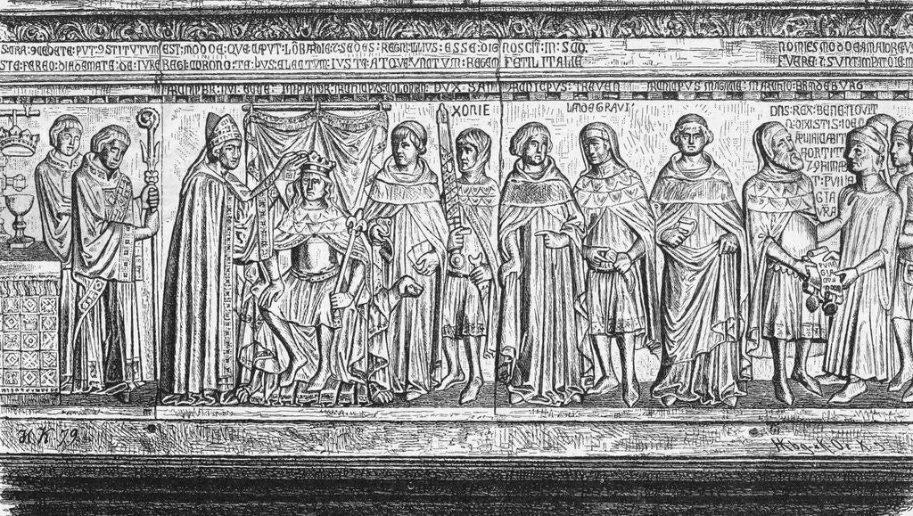 Detail of Illustration of Coronation of German Emperor by Anonymous