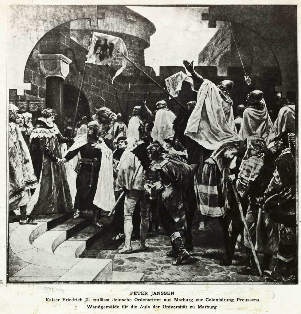 Detail of Illustration of Teutonic Knights by Anonymous