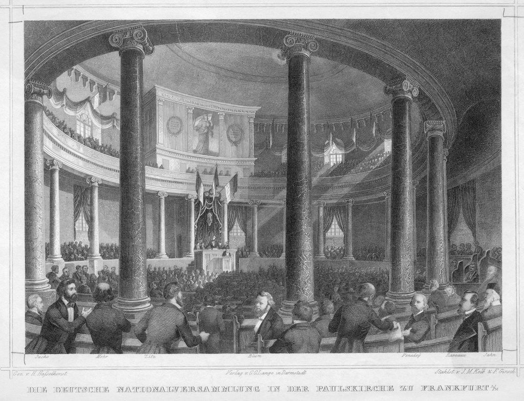 Detail of Illustration of Parliament in Franfurt by Anonymous