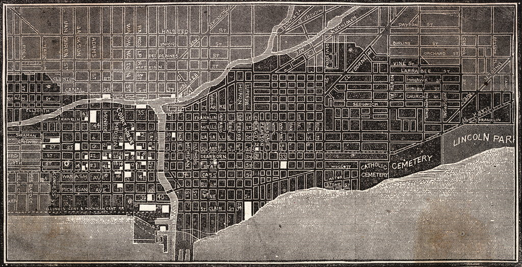 Detail of Burnt District of Chicago by Anonymous