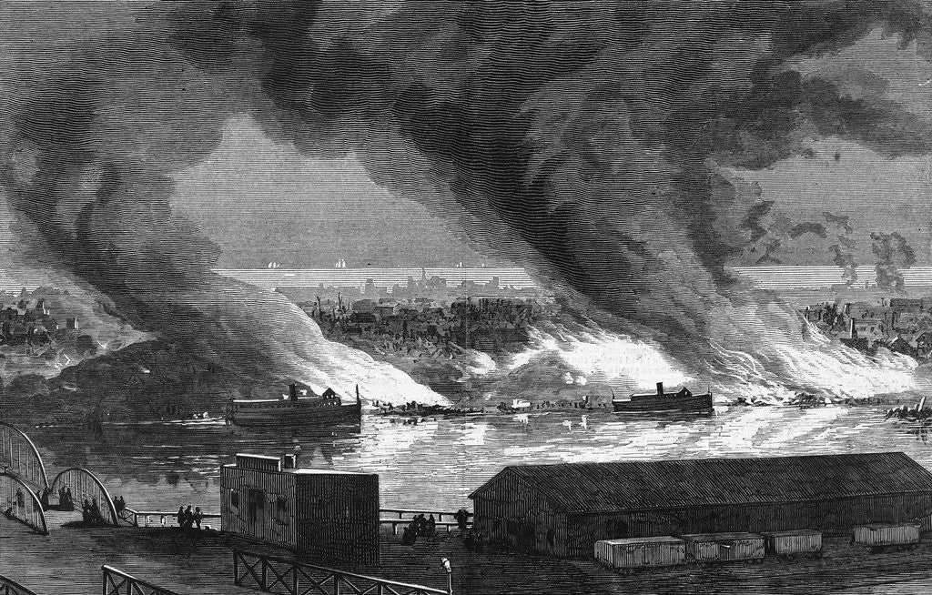 Detail of Coal Heaps Burning by Anonymous