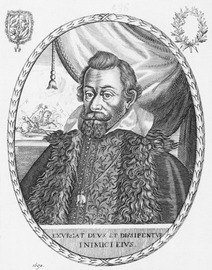Detail of Portrait Engraving of Maximilian the Great by Anonymous