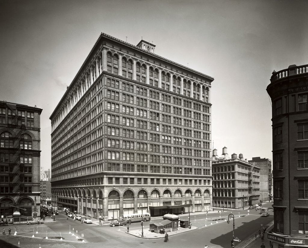 Detail of Trading Center on Astor Place by Anonymous