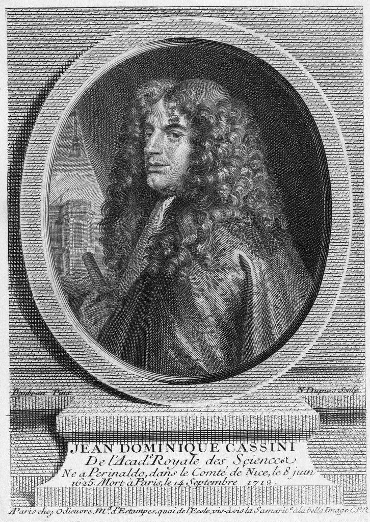 Detail of Engraving of Jean-Dominique Cassini by Anonymous