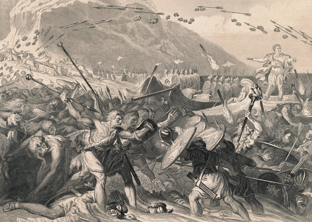 Detail of Roman Battle Scene by Corbis