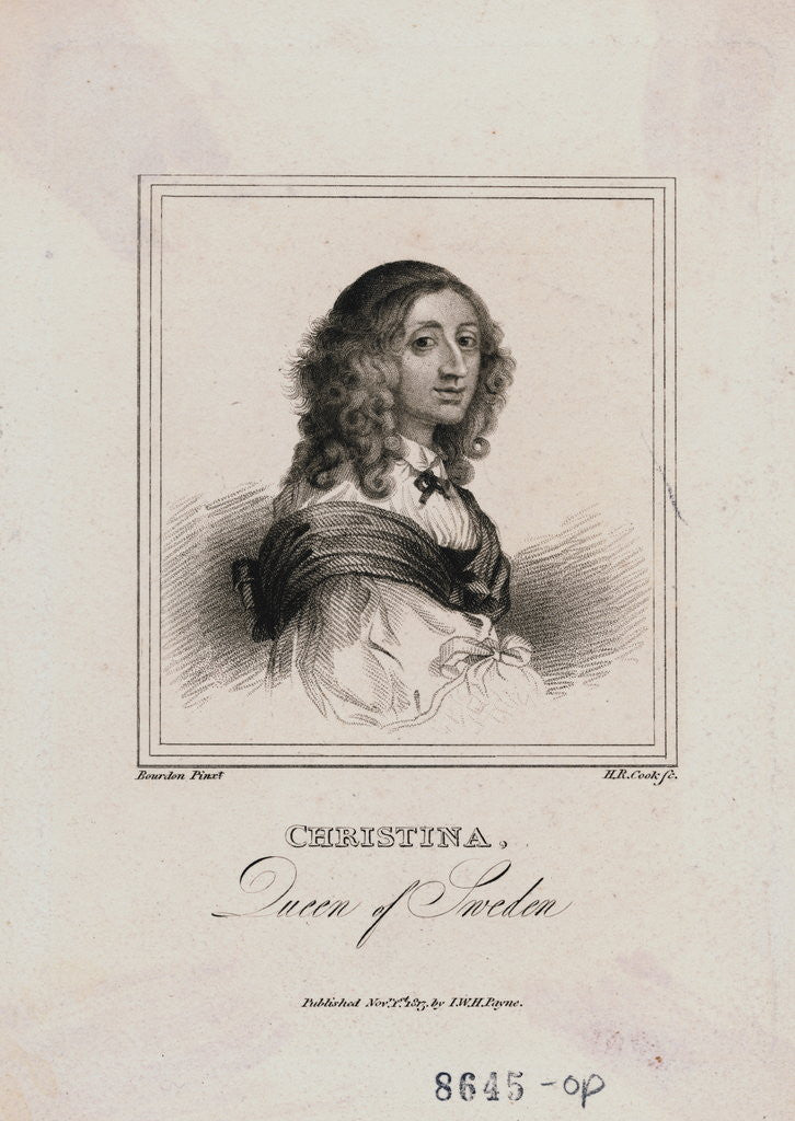 Detail of Sweden's Queen Christina by Anonymous