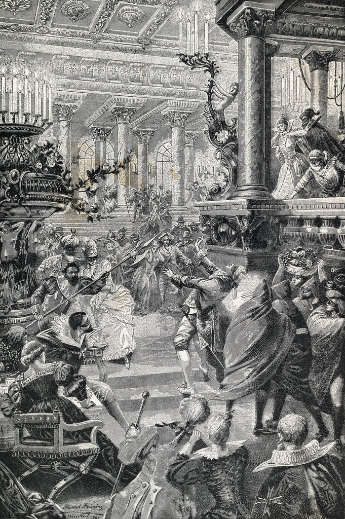 Detail of Assassination of Sweden's Gustav III by Corbis