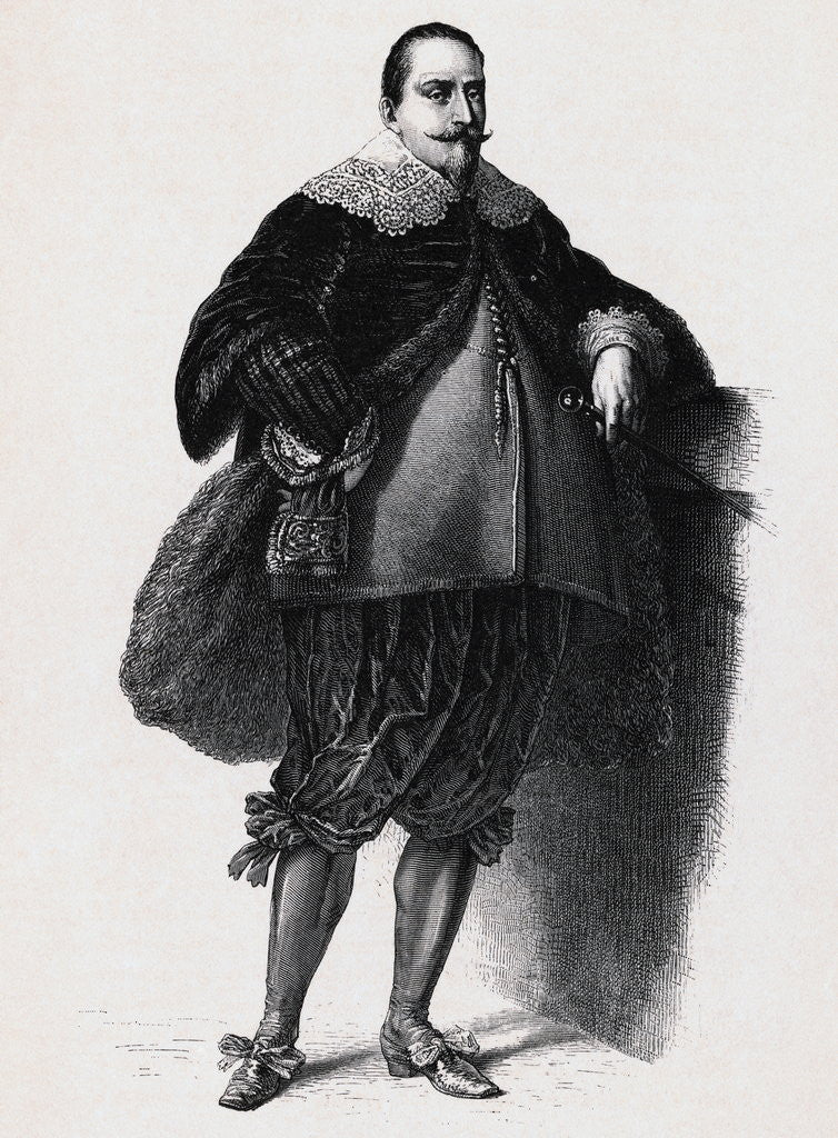 Detail of Sweden's King Gustav II Adolph by Anonymous