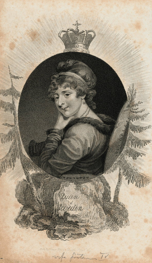 Detail of Sweden's Princess Frederica by Anonymous