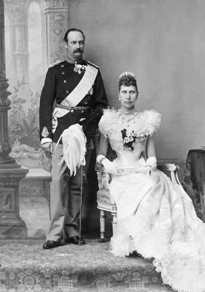 Detail of Denmark's Frederik VIII and Queen Louisa by Anonymous