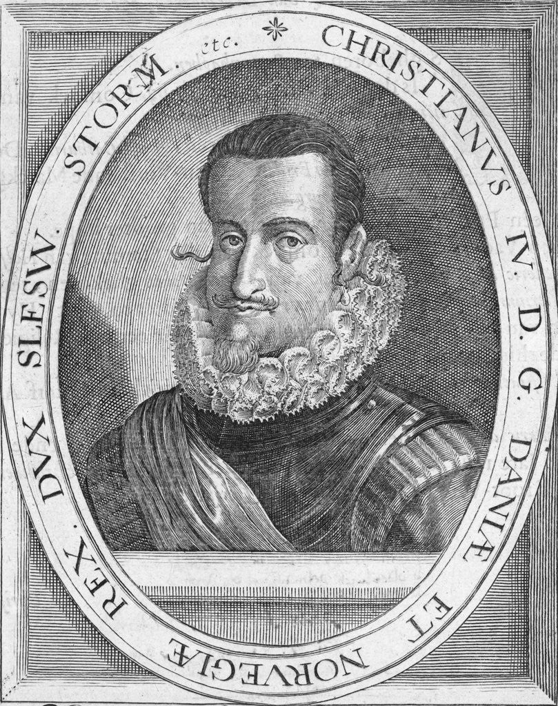 Detail of Denmark's King Christian IV by Anonymous