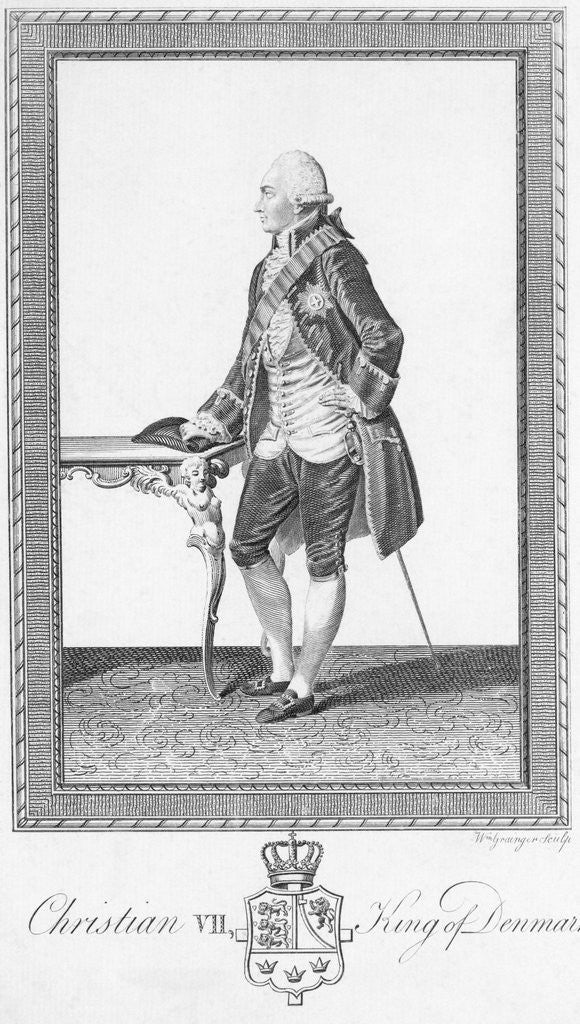 Detail of Denmark's King Christian VII by Anonymous