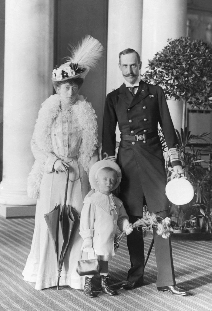 Detail of Norway's King Haakon and Family by Anonymous