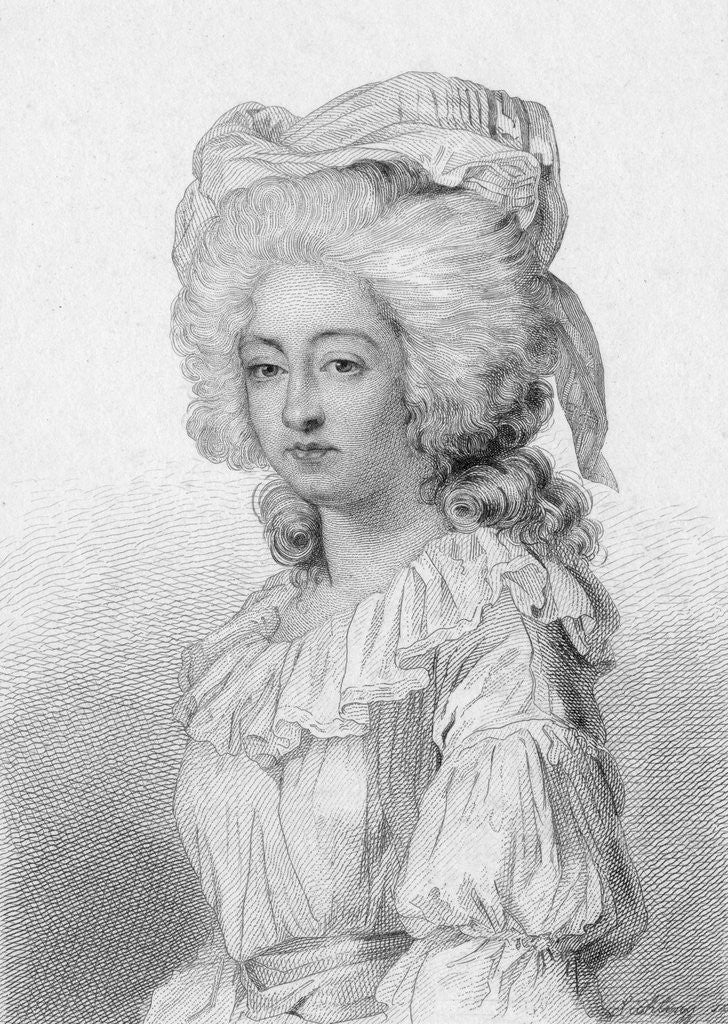 Detail of Portrait of Marie-Josephine-Louise by Anonymous