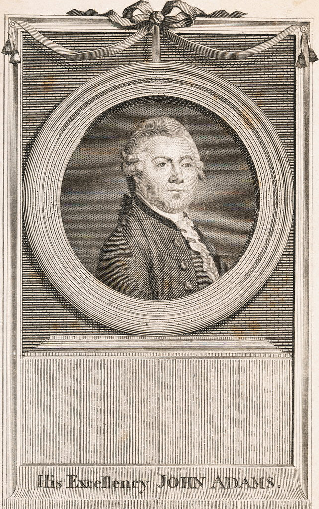 Detail of Portrait of John Adams by Anonymous