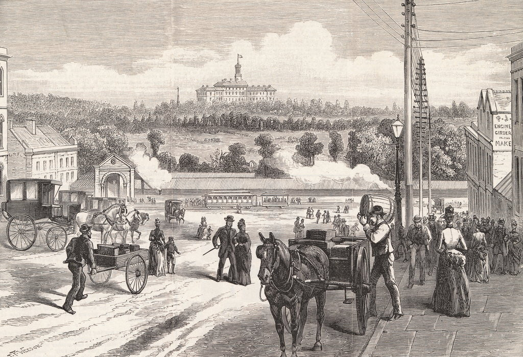Detail of Government House of Melbourne by Anonymous
