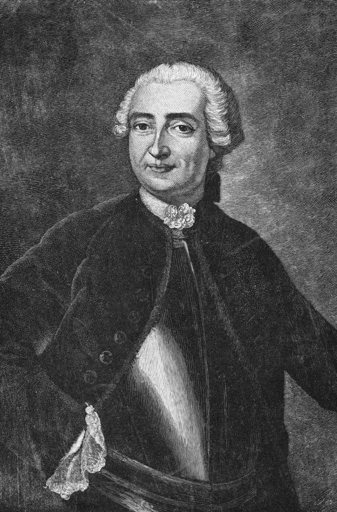 Detail of Portrait of General Louis Joseph De Montcalm-Grozon by Anonymous