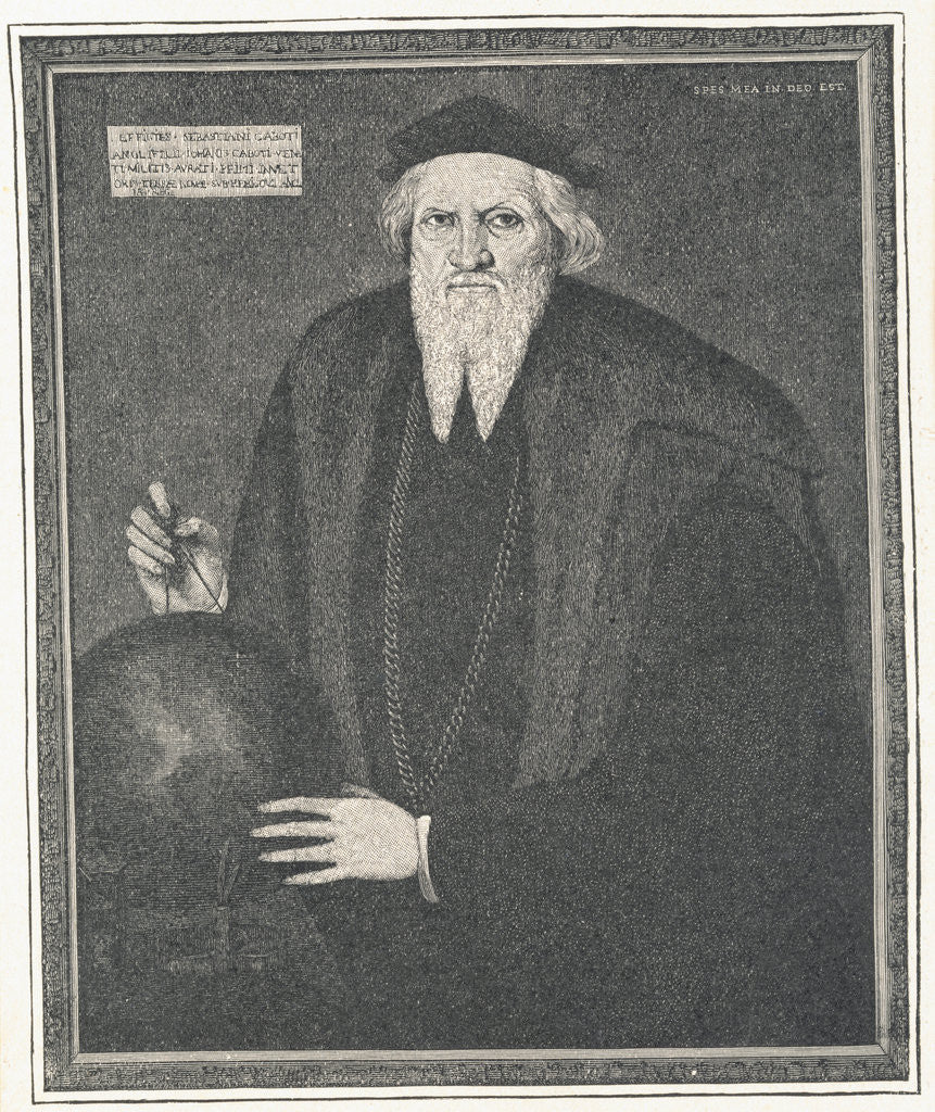 Detail of Explorer Sebastian Cabot Wearing Dark Robe by Anonymous