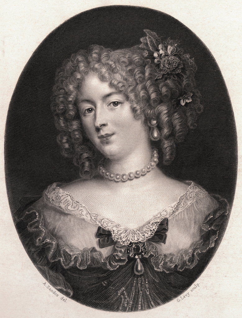 Detail of Francoise Marguerite de Sevigne by Anonymous