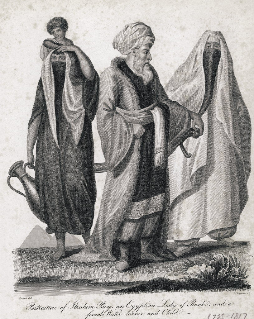 Detail of Engraving of Egytian Group by Corbis