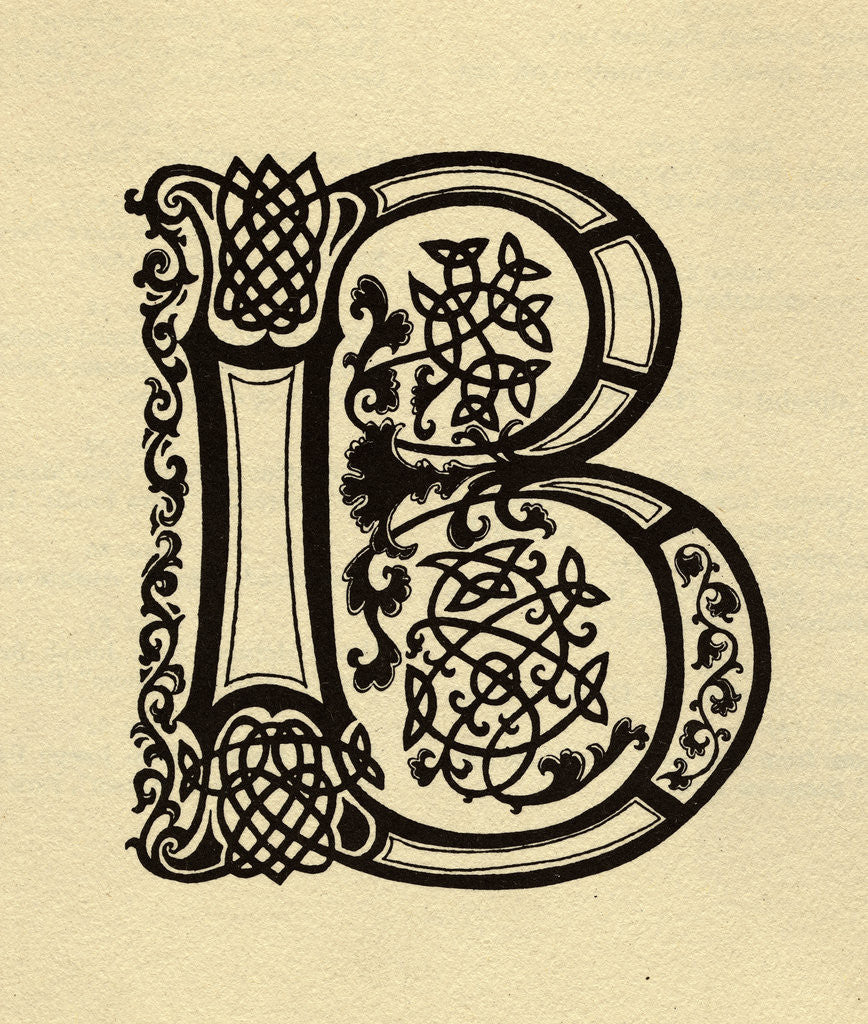 Detail of The Letter B by Anonymous
