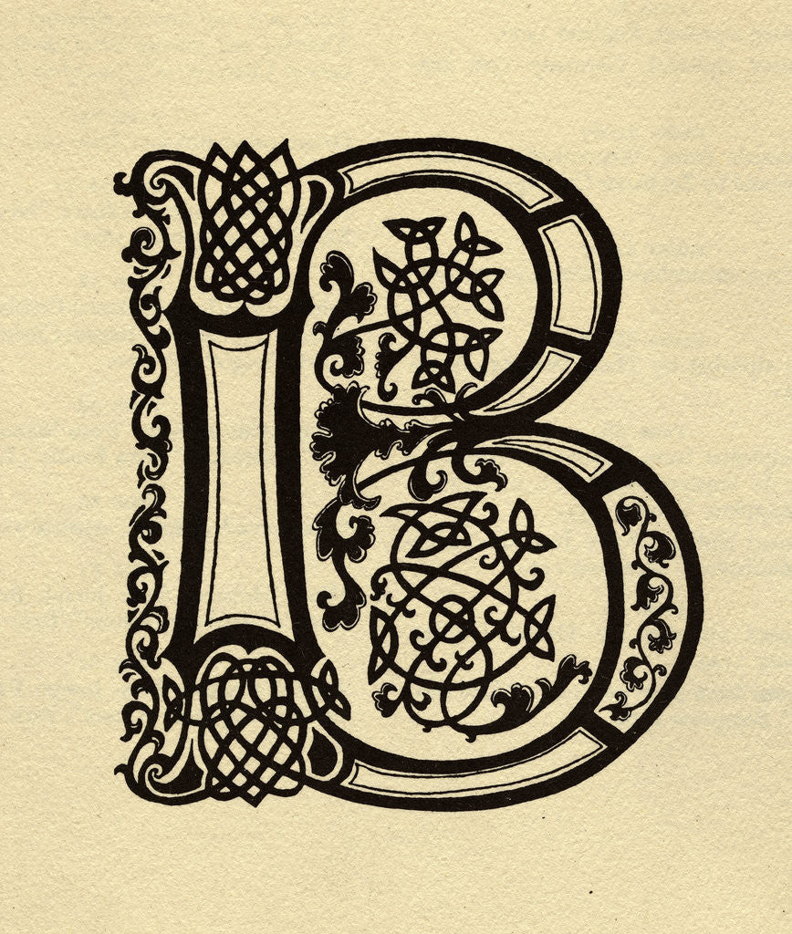 Detail of The Letter B by Corbis