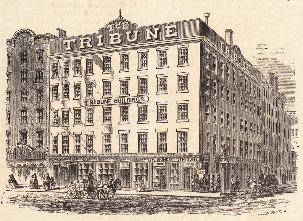 Detail of Tribune Building by Anonymous