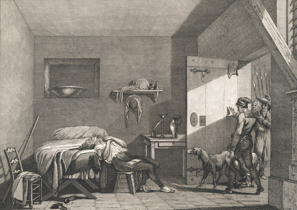Detail of Condorcet Dying in His Prison Cell by Anonymous