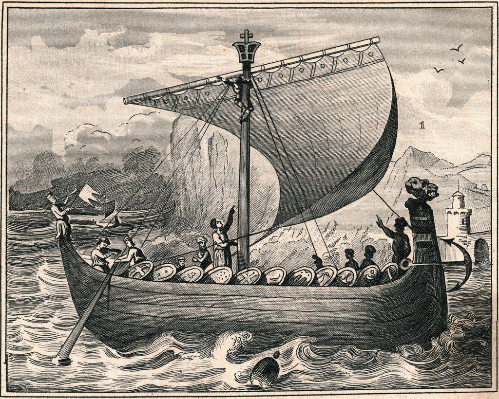 Detail of Norman Ship Circa 1066 by Anonymous