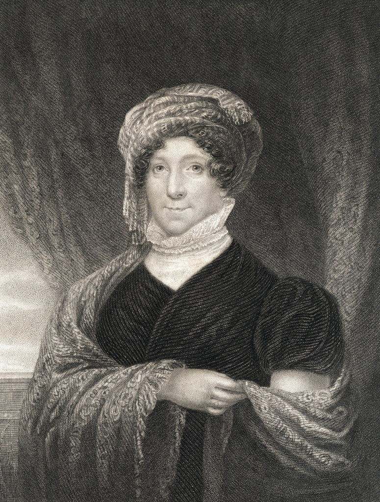 Detail of Portrait of Dolley Madison by Anonymous
