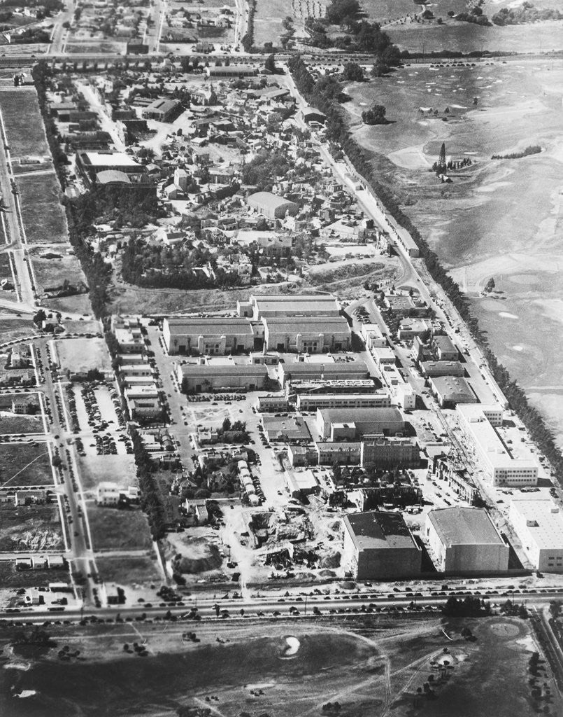Detail of Aerial View of Twentieth Century Fox Studios by Anonymous