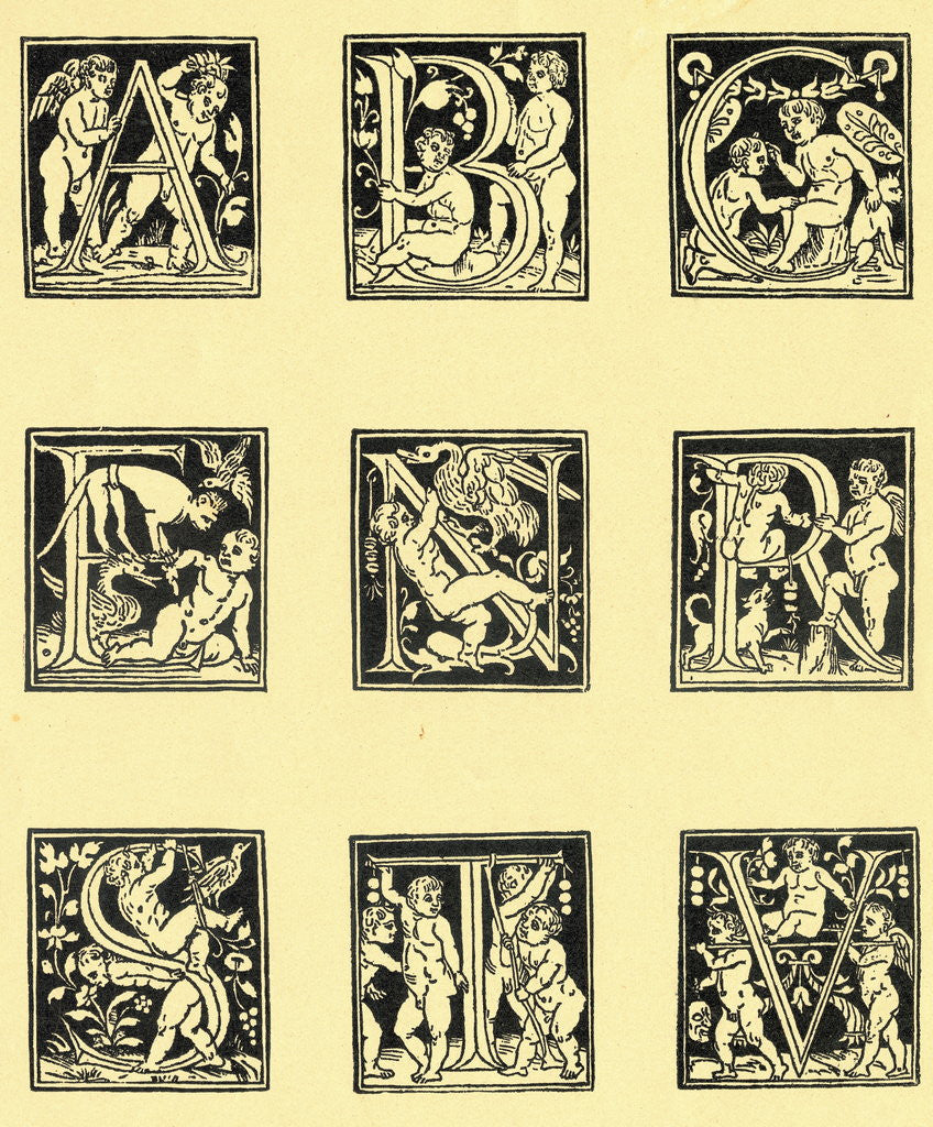 Detail of Decorative Letters by Anonymous