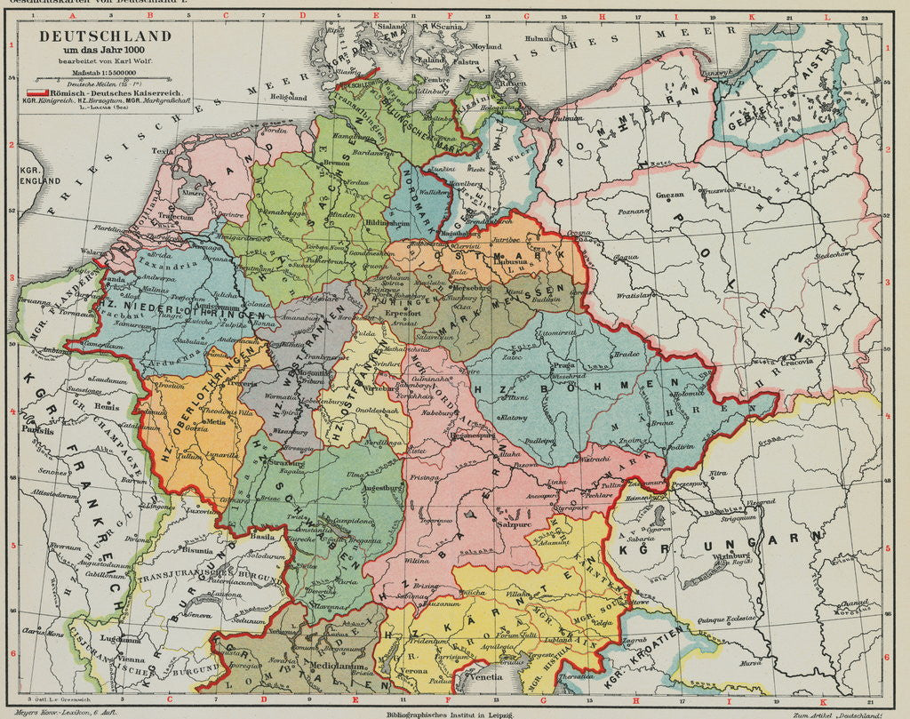Detail of German Made Map by Anonymous