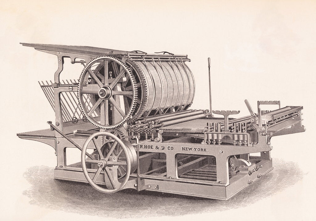 Detail of Printing Press by Anonymous