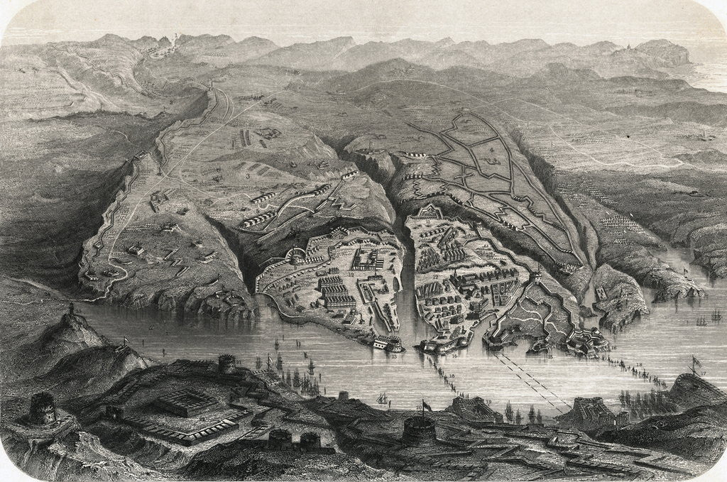 Detail of Sevastopol During Crimean War by Anonymous