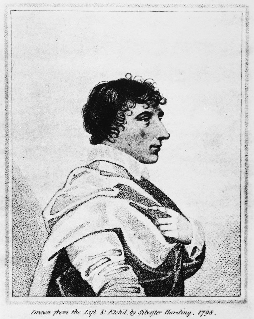 Detail of William Henry Ireland by Sylvester Harding